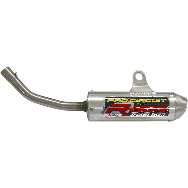 ST04085-RE - Pro Circuit R304 Shorty Silencers For KTM SX105 2004-2008 - Silver