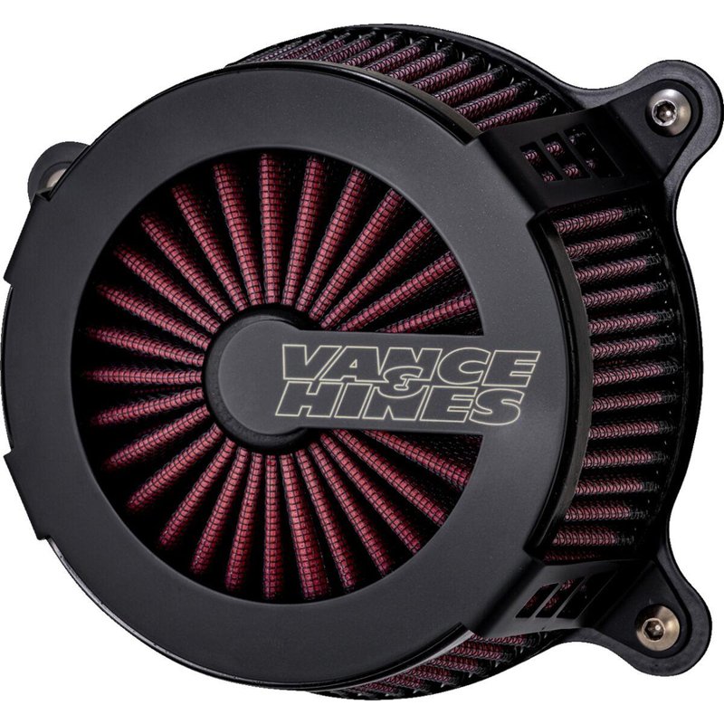 40365 - Vance & Hines VO2 Cage Fighter Air Intake Kit For Harley Davidson FLHR 1584 2008 - Black/Contrast