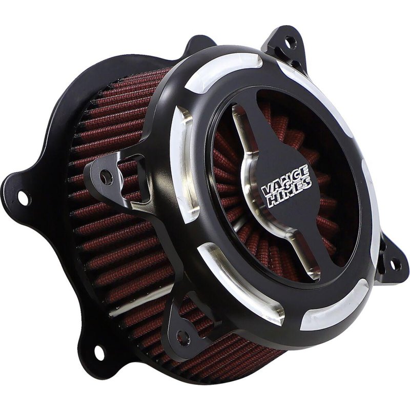 40391 - Vance & Hines VO2 Blade Air Intake For Harley Davidson FLD 1690 2012-2013 - Black/Contrast