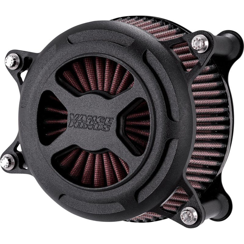 42359 - Vance & Hines VO2 X Air Intake For Harley Davidson XL1200C 1996-2019 - Black/Wrinkle
