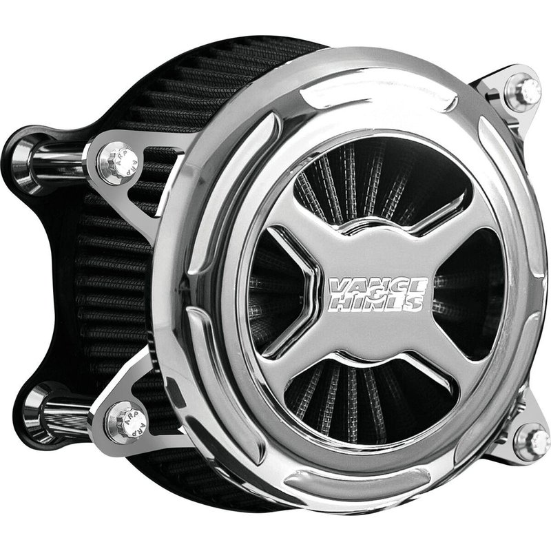72343 - Vance & Hines VO2 X Air Intake For Harley Davidson FLHR 1584 2008-2011 - Chrome