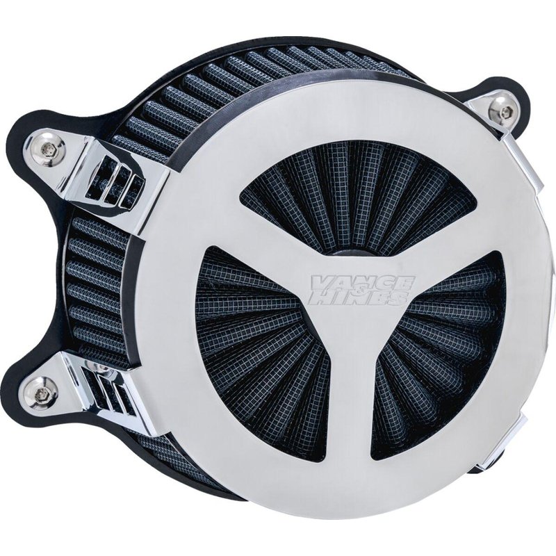 71457 - Vance & Hines V02 Radiant III Air Intake For Harley Davidson XL1200C 1996-2020 - Chrome
