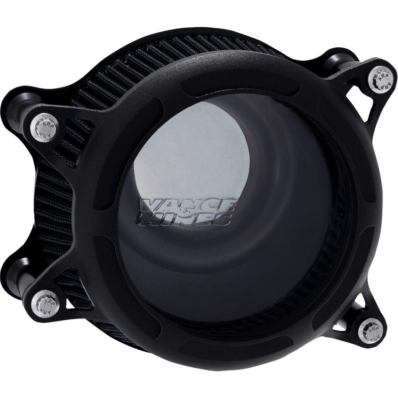 41073 - Vance & Hines VO2 Insight Air Intake Kit For Harley Davidson FLD 1690 2012-2013 - Black/Wrinkle