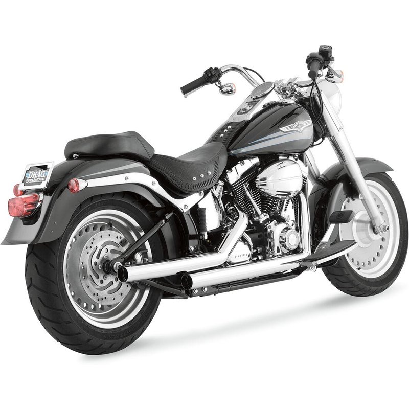 17817 - Vance & Hines Straightshots Exhaust System For Harley Davidson FLST 1340 1987-1990 - Chrome
