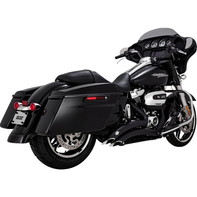 46373 - Vance & Hines Big Radius Exhaust System For Harley Davidson FLH 1868 ABS 2021 - Black
