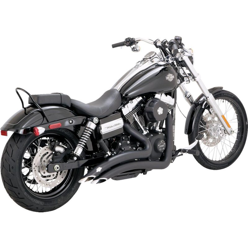 43371 - Vance & Hines Big Radius Exhaust System For Harley Davidson FXD 1584 2007-2010 - Black