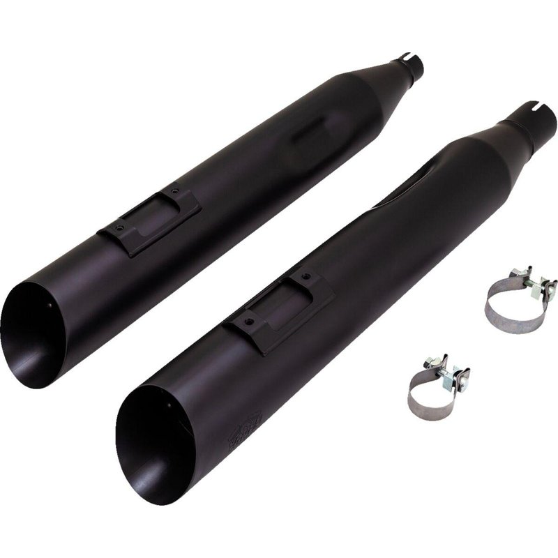 46764 - Vance & Hines Slash 450 Silencers For Harley Davidson FLDE 1750 2018 - Black