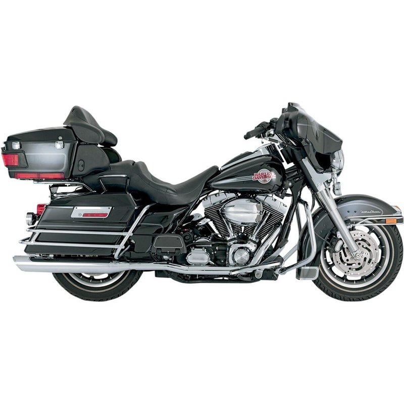 16799 - Vance & Hines Dual Dresser Header Exhaust System For Harley Davidson FLHR 1340 1995-1998 - Chrome