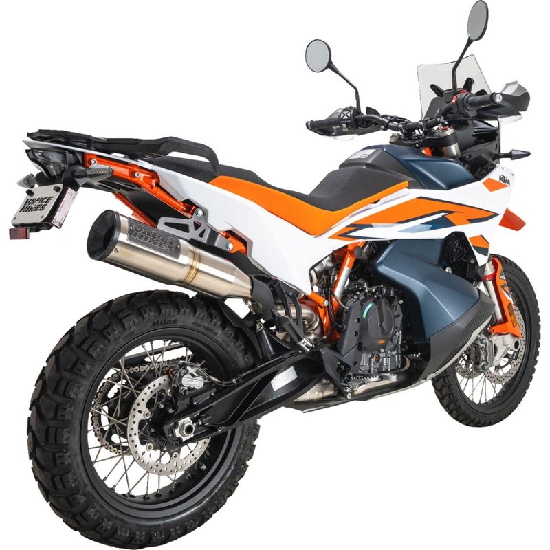 17415 - Vance & Hines Adventure Hi-Output 450 Silencer For KTM Adventure 790 2019-2020 - Brushed