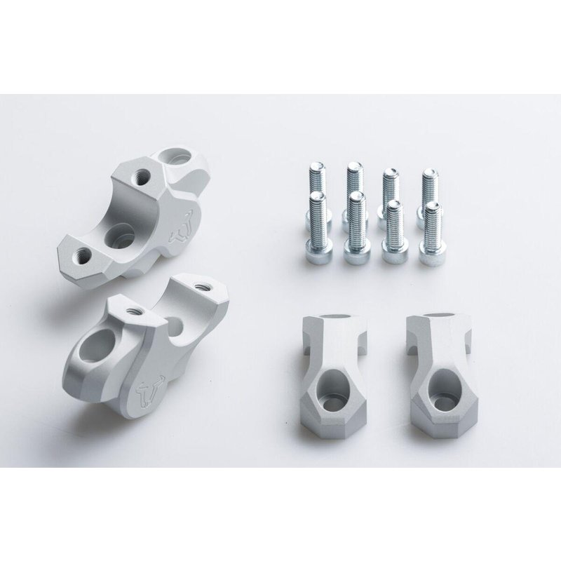 LEH.07.039.12601/S - SW Motech Bar Back Handlebar Riser Kit - BMW S 1000 XR 2016-2017 - Anodised/Silver