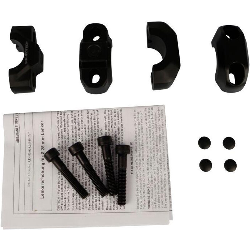 EH000392410020B - SW Motech 28mm Handlebar Riser For KTM Adventure 1050 2015-2016 - Black