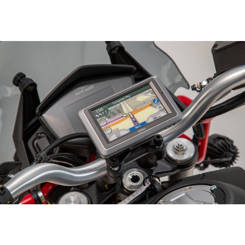 GPS.17.646.10100/B - SW Motech Handlebar GPS Mount For Moto Guzzi V85 850 TT 2018-2024 - Black