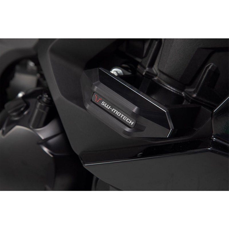 STP.08.590.11601/B - SW Motech Frame Sliders - Kawasaki Ninja 1000SX 2020-2023 - Black/Silver