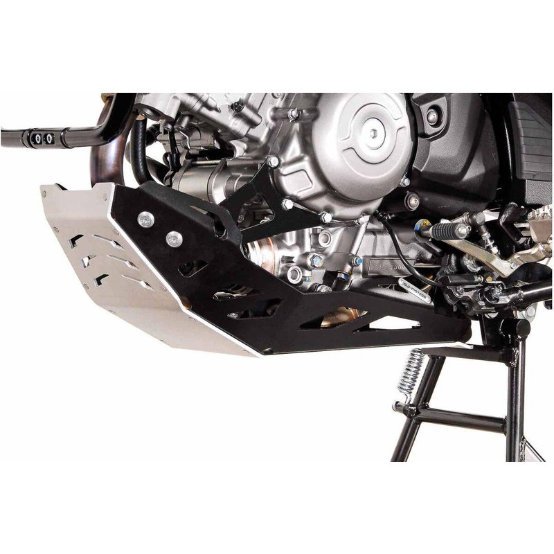 MSS.05.759.10001/B - SW Motech Engine Guard For Suzuki DL 650 ABS 2011-2024 Lower - Black/Brushed/Silver