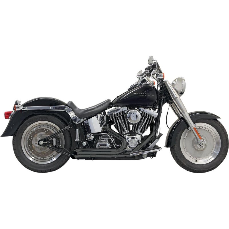 1S24DB - Bassani Pro-Street Exhaust System - Harley Davidson FLSTF 1584 2007-2010