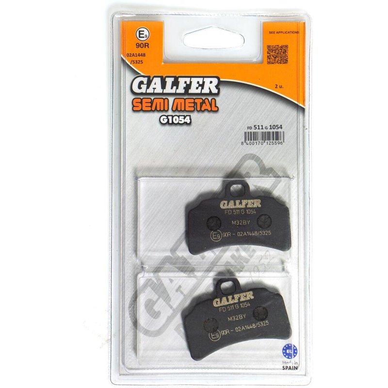 FD511G1054 - Galfer Semi Metallic Brake Pads For Beta EVO 125 2017-2024 - Front