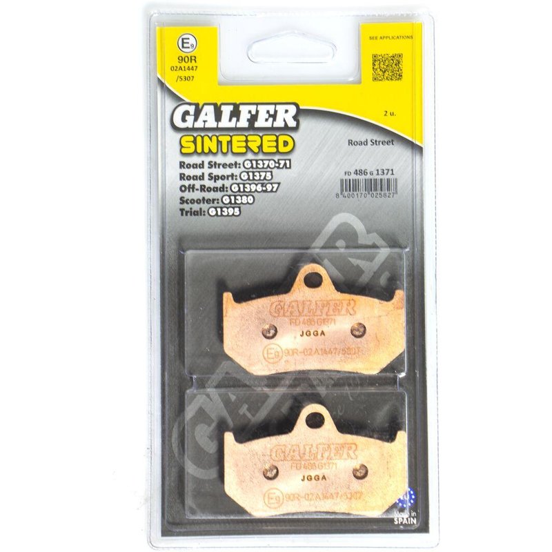 FD486G1371 - Galfer HH Sintered Brake Pads For Mv Agusta Brutale 1078 RR 2008-2009 - Rear