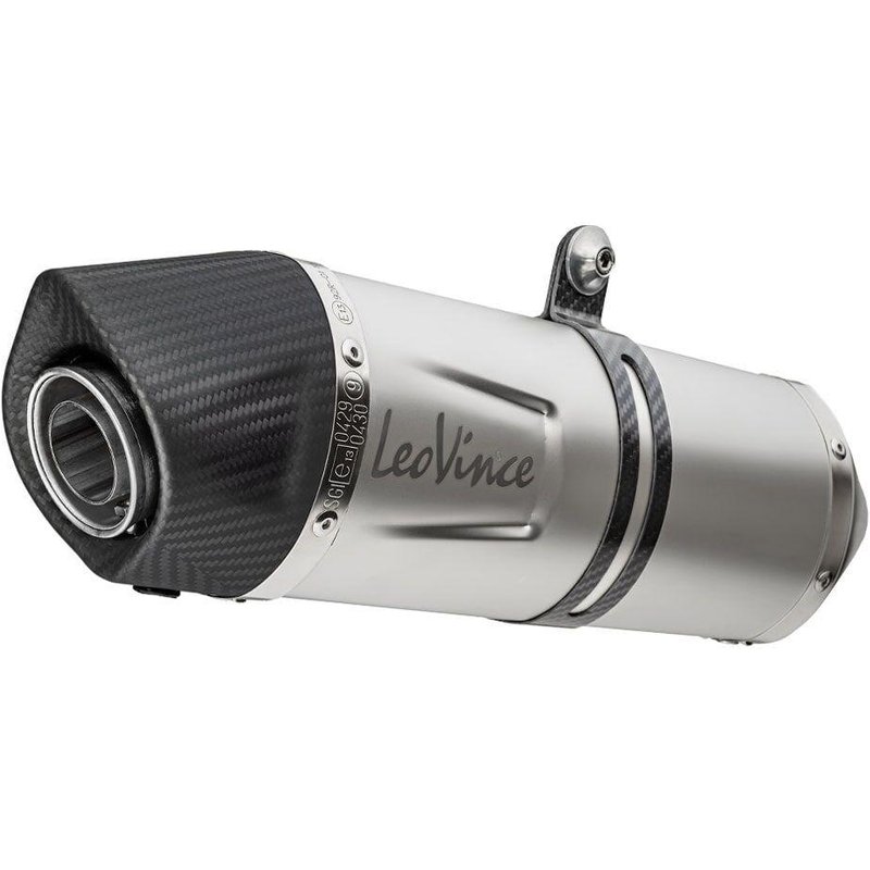 14401E - LeoVince LV One Evo Stainless Steel Silencer For Beta RR 125 LC CBS Right