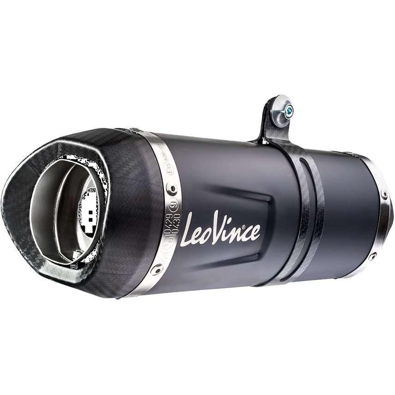 14379EBKN - LeoVince LV One Evo Black Edition Full Exhaust System For Kawasaki KLE 650 ABS 2021-2026 - Ceramic Black