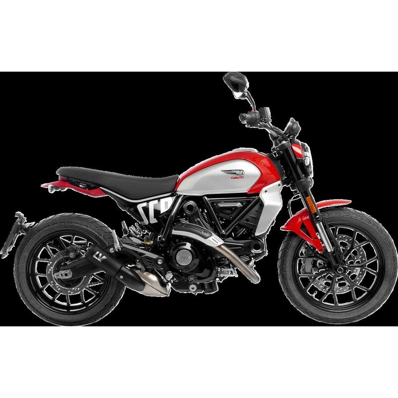 15266FB - LeoVince LV-10 Silencer For Ducati Scrambler 803 2023-2024 - Black