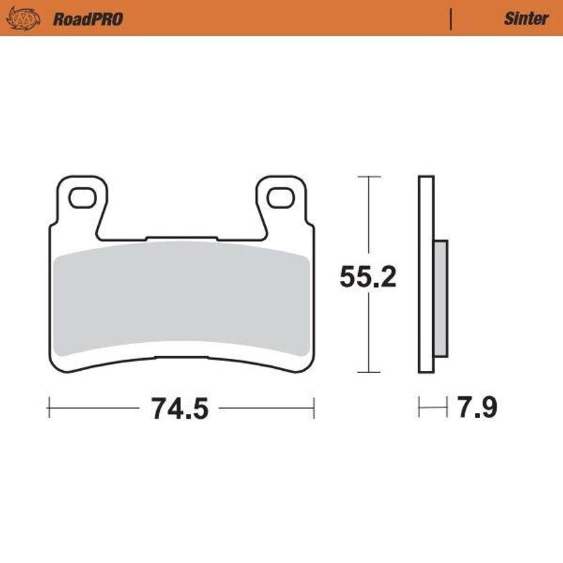 407901 - Moto Master RoadPRO Sinder Brake Pads For Kawasaki ZX-6 R 636 2013-2025 - Front