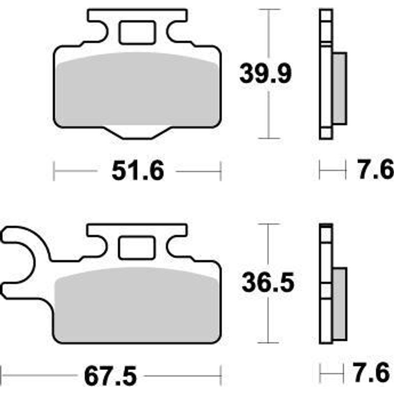 94121 - 094121 - Moto Master Nitro Front Brake Pads - Suzuki RM65 2003-2005