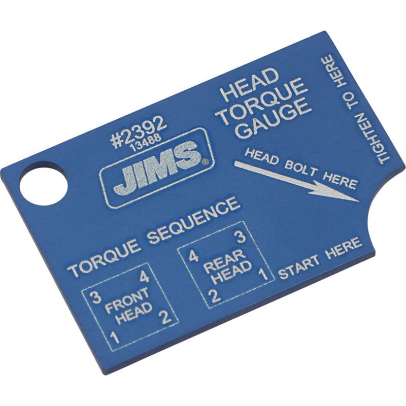 2392 - Jims Head Bolt Torque Gauge - Harley Davidson XR1200 X 2011-2012 - Blue