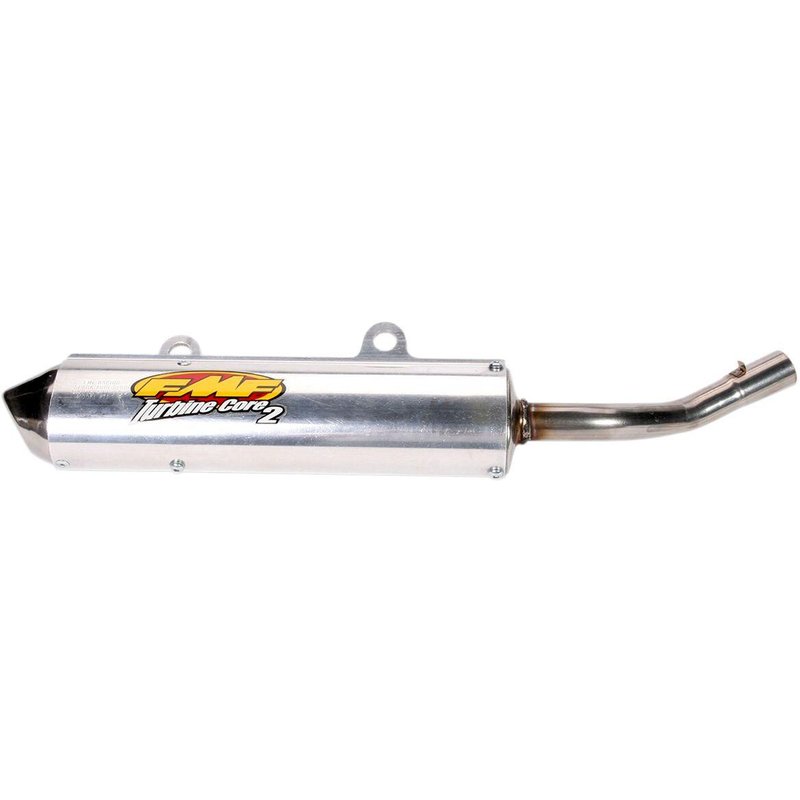 020340 - FMF Turbinecore 2 Spark Arrestor Silencer For Kawasaki KX250 1994-1998 - Silver