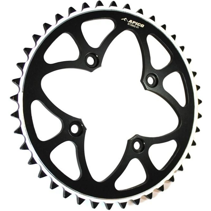 Apico Rear Sprocket - Gas Gas 2000-22, Montesa 4RT 2005-22, Sherco Trials 2002-22 - Black/43T