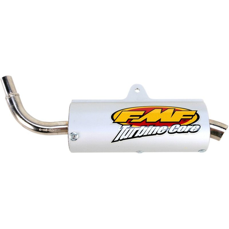 024035 - FMF Turbinecore Spark Arrestor Silencer For Yamaha PW50 1983-2026 - Silver