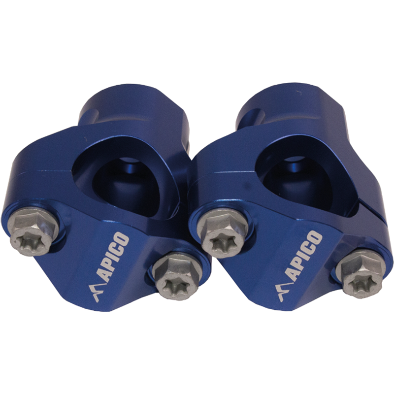 Apico Handlebar Mount Kit - 28.6mm - KTM SX/SXF 125-450 & Husqvarna TC/FC 125-450 2017-21 - Blue