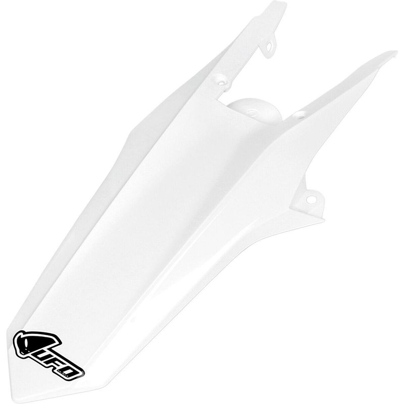 HU03352#041 - UFO Enduro Rear Fender Without Light - Husqvarna TE/FE 2014-16 - White