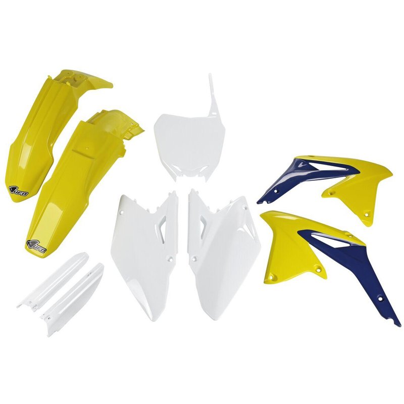 SUKIT409F@999 - UFO Replacement Plastics Kit For Suzuki RMZ450 2008-2017 - Blue/White/Yellow