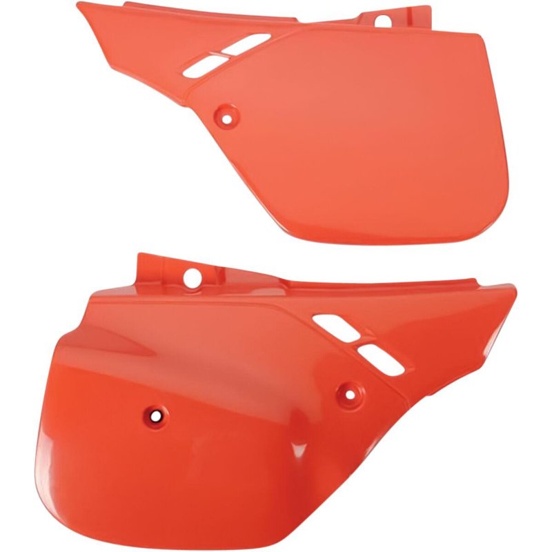 HO02611#121 - UFO Side Panels - Honda CR125 & CR500 1989-90, CR250 1988-89 - Light Red