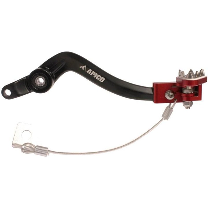 Apico Forged Brake Pedal - Gas Gas Enduro EC 200/250/300 & XC250/300 2018-20 - Black/ Red