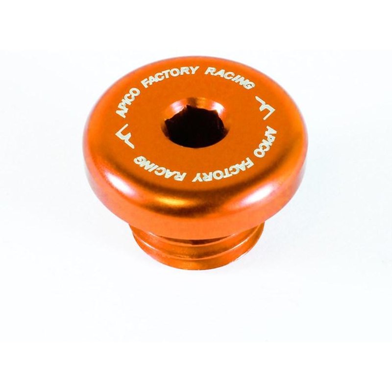 Apico Clutch Oil Filler Plug - Montesa 4RT 2005-2023, Beta Rev/Evo 4T 2007-23 - Orange