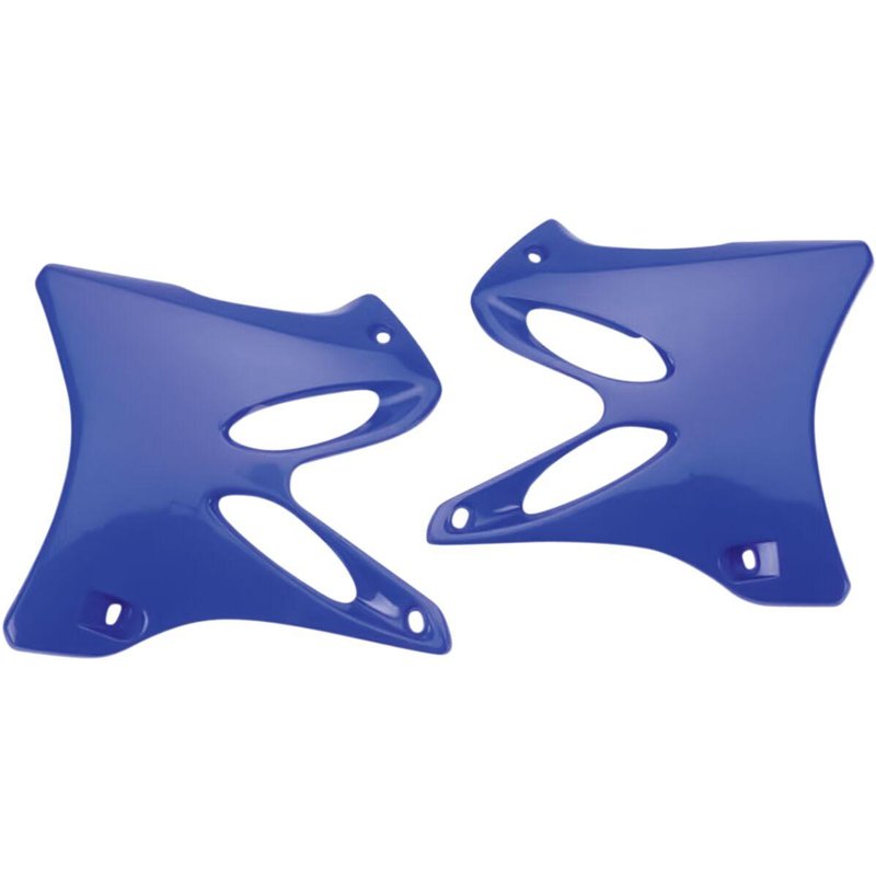 YA03846#089 - UFO Replacement Radiator Scoops For Yamaha YZ125 2002-2014 - Reflex Blue