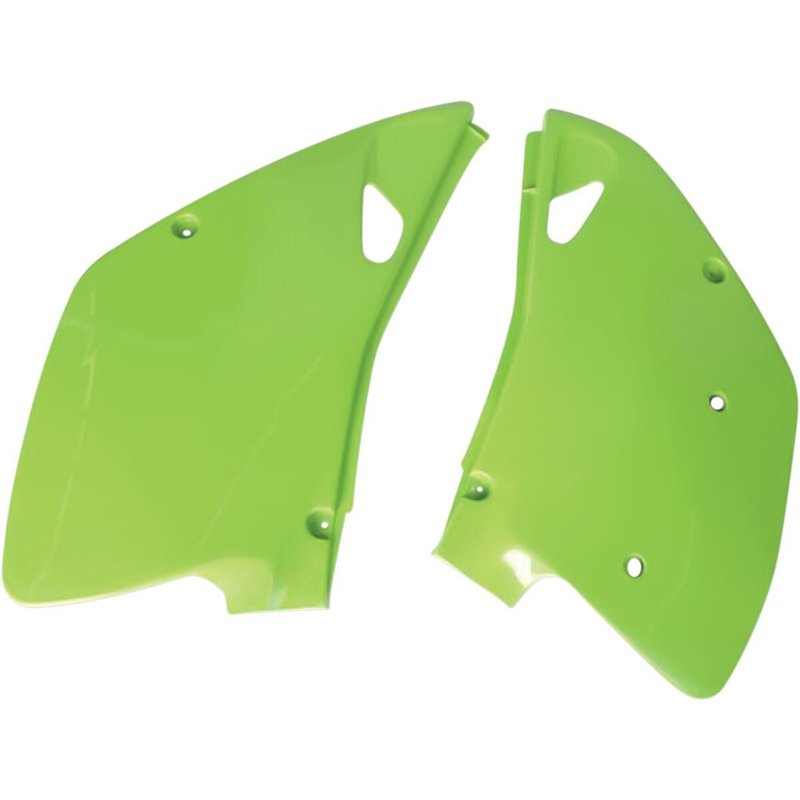 KA02745#026 - UFO Side Panels For Kawasaki KX125 J 1992-1993 - KX Green