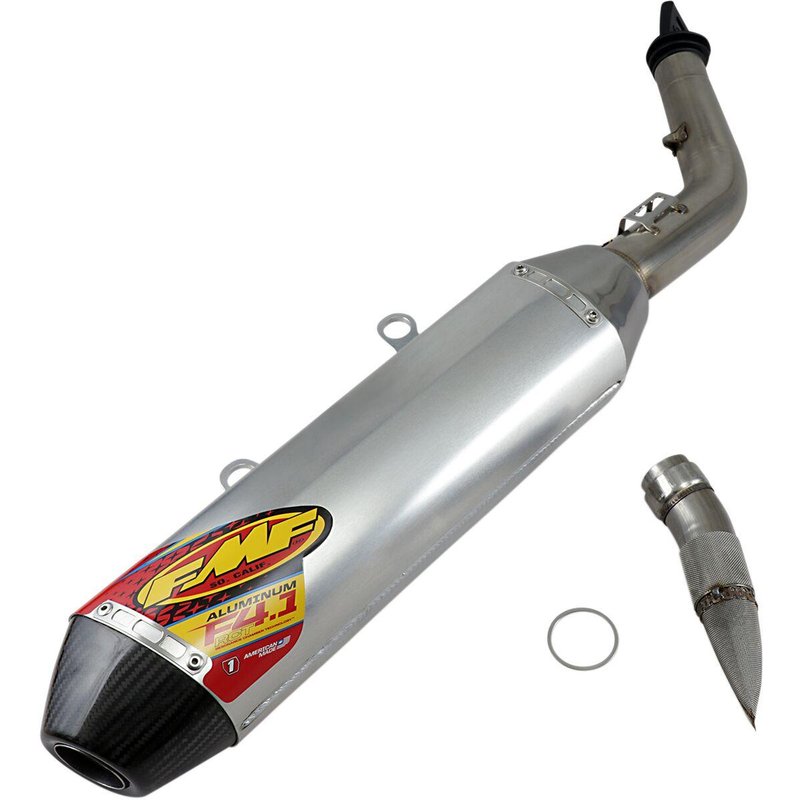 045628 - 045628 - FMF Factory 4.1 RCT Slip-On Silencer With Carbon End Cap - KTM SXF 350/450 & Husqvarna FC 350/450 2019-2022