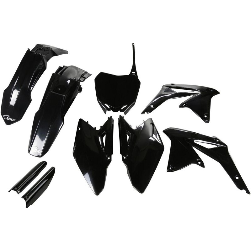 SUKIT409F@001 - UFO Replacement Plastics Kit For Suzuki RMZ450 2008-2017 - Black