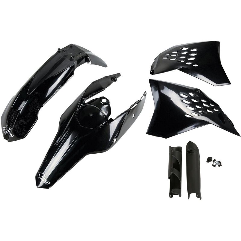 KTKIT511F@001 - UFO Standard Plastics Kit - KTM EXC 125/200/250/300/450/530 2009-10 - Black