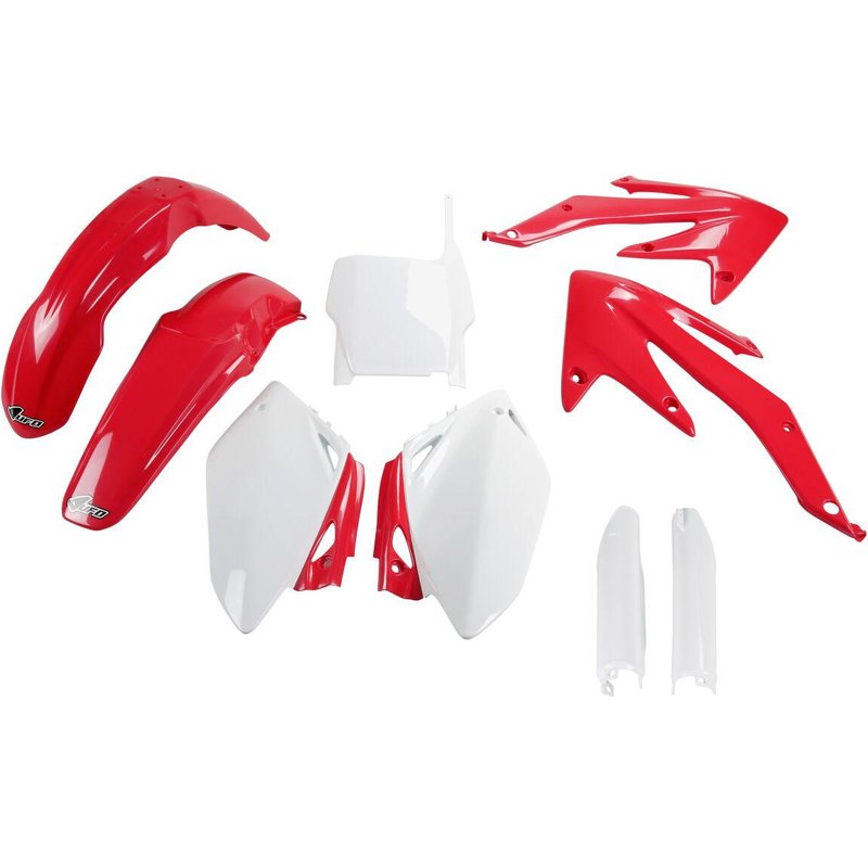 HOKIT108F@999 - UFO Replacement Plastics Kit For Honda CRF450R 2005-2006 - Red/White