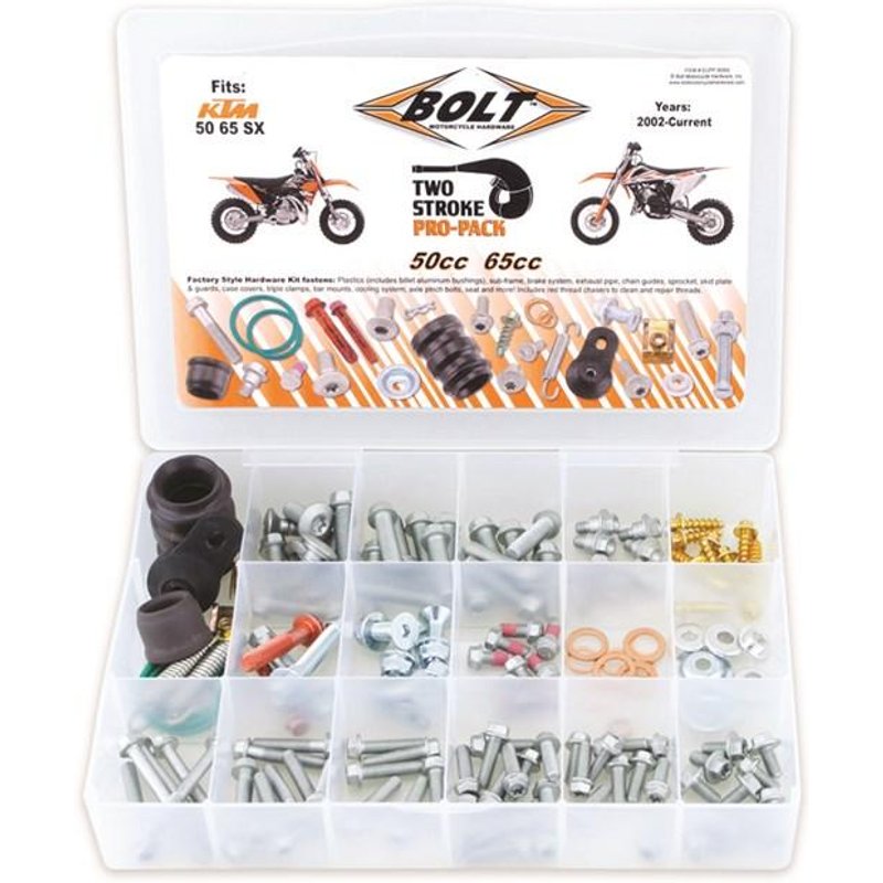 Bolt Hardware Pro Pack Euro Style Fastener Kit - KTM SX 50/65 2002-22