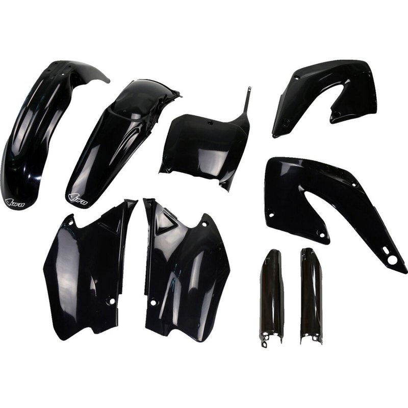 HOKIT100F@001 - UFO Full Body Plastic Kit For Honda CR125 2000-2001 - Black