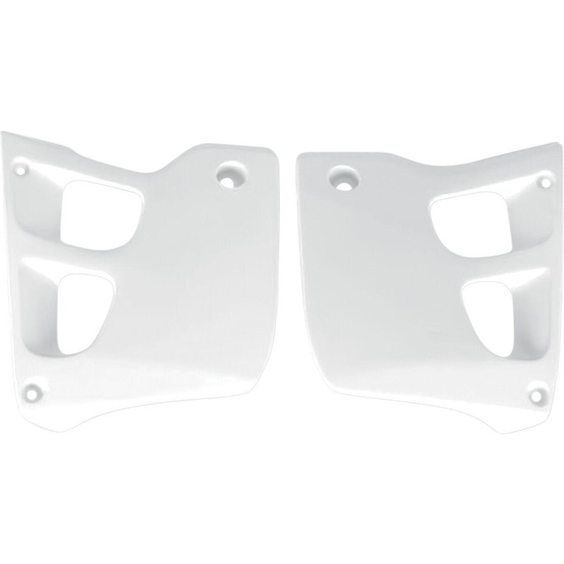 HO02625#041 - UFO Replacement Radiator Scoops For Honda CR125 1991-1992 - White