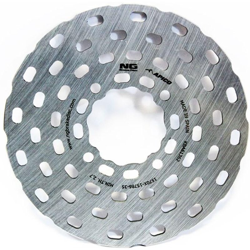 NG Brakes Rear Solid Brake Disc - Gas Gas TXT/PRO 2002-2022, Jotagas, TRS, Vetigo, Montesa 4RT, E-Motion Up To 2022