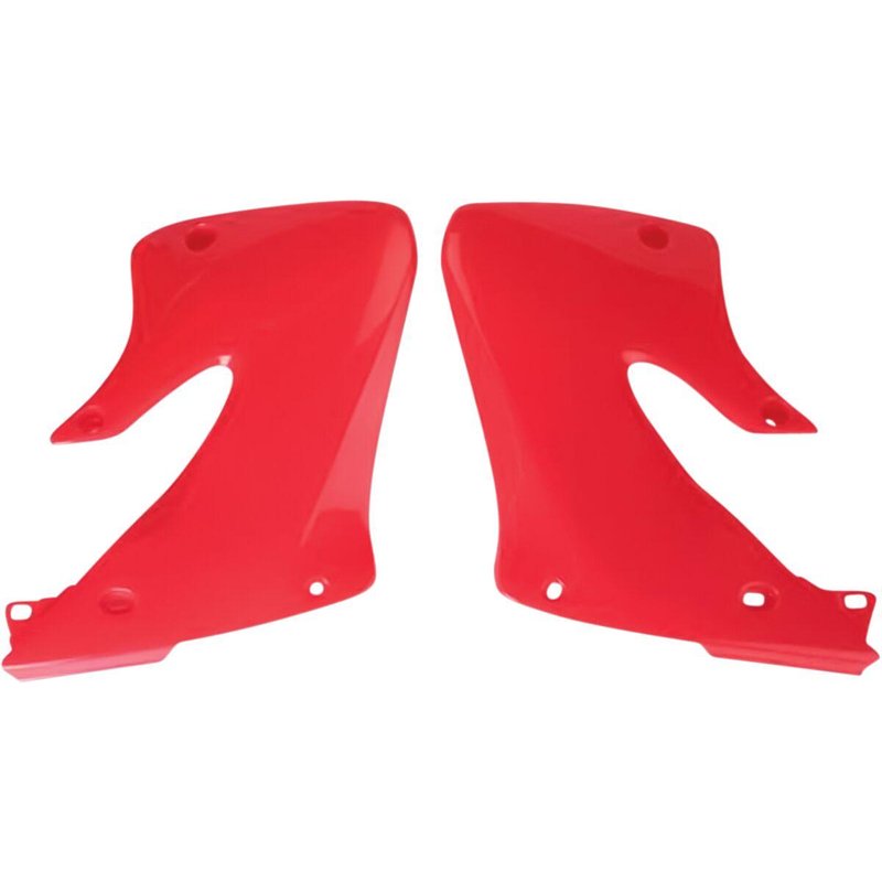 HO03601#067 - UFO Replacement Radiator Scoops For Honda CR125 1998-1999 - CR Red/Fluorescent Red