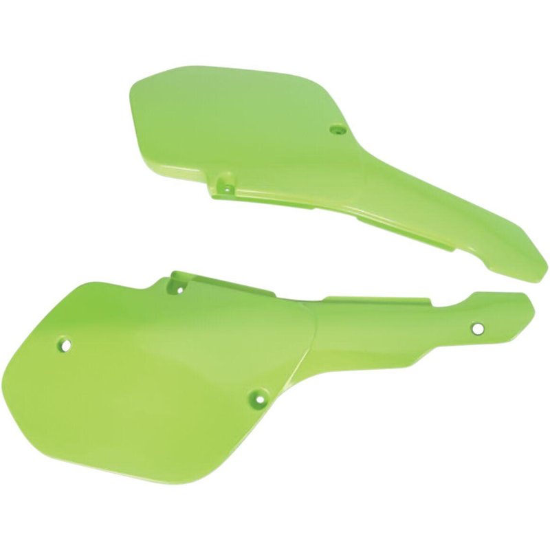 KA02704#026 - UFO Side Panels For Kawasaki KX125 E 1987 - KX Green