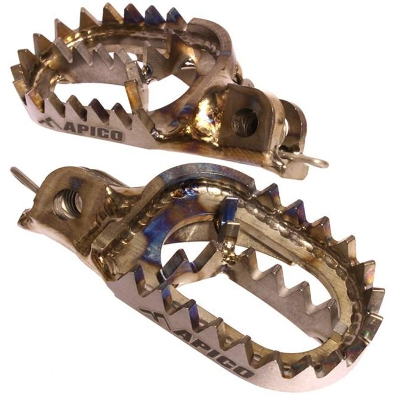 FPTI KTM - Apico Titanium Foot Pegs - KTM/Husqvarna SX/TC 50/65 Up To 2022, SX/SXF/FC Up To 2015, EXC/EXC-F/FE Up To 2016