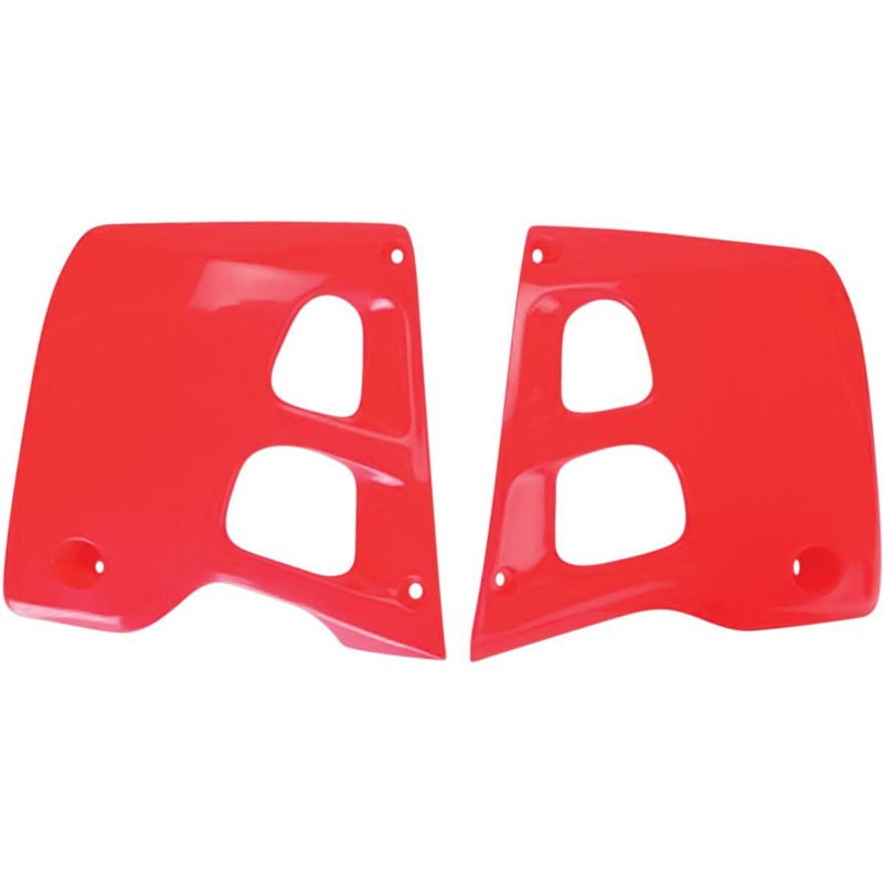 HO02625#067 - UFO Replacement Radiator Scoops For Honda CR125 1991-1992 - CR Red/Red